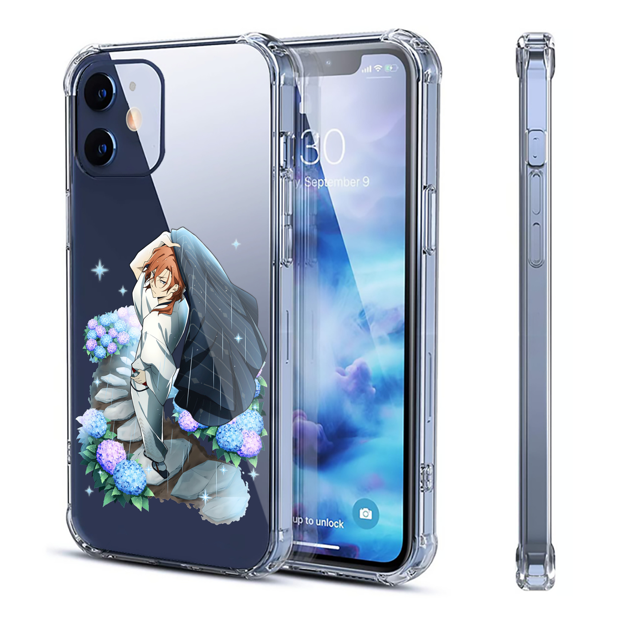 （画像用） 文豪ストレイドッグス Bungo Stray Dogs 【iPhone 12シリーズ対応】透明スマホケース（クリアソフトケース）